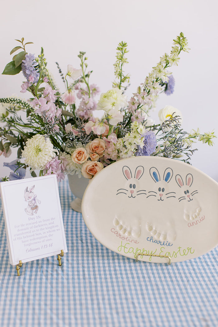 Happy Easter Bunny Plate or Platter (In-Person)