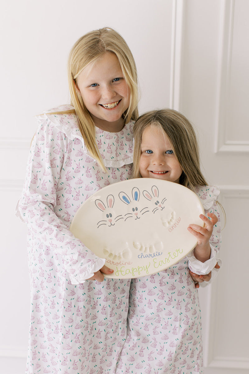 Happy Easter Bunny Plate or Platter (In-Person)